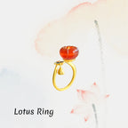 Bague Lotus Vintage Française - S'élever au-dessus de la Négativité et Protéger son Énergie