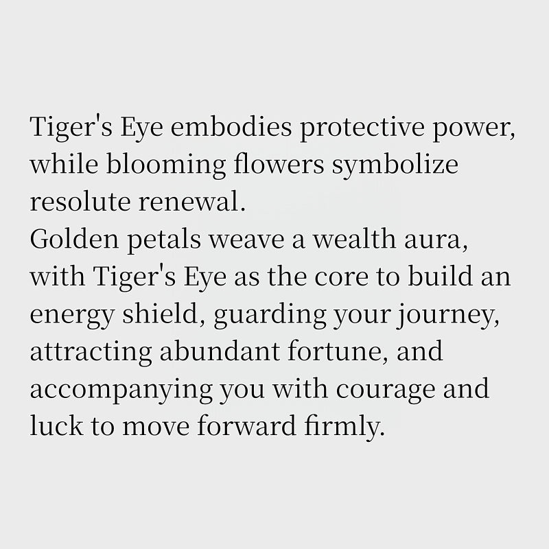 Tiger Bloom Natural Tiger Eye Earrings