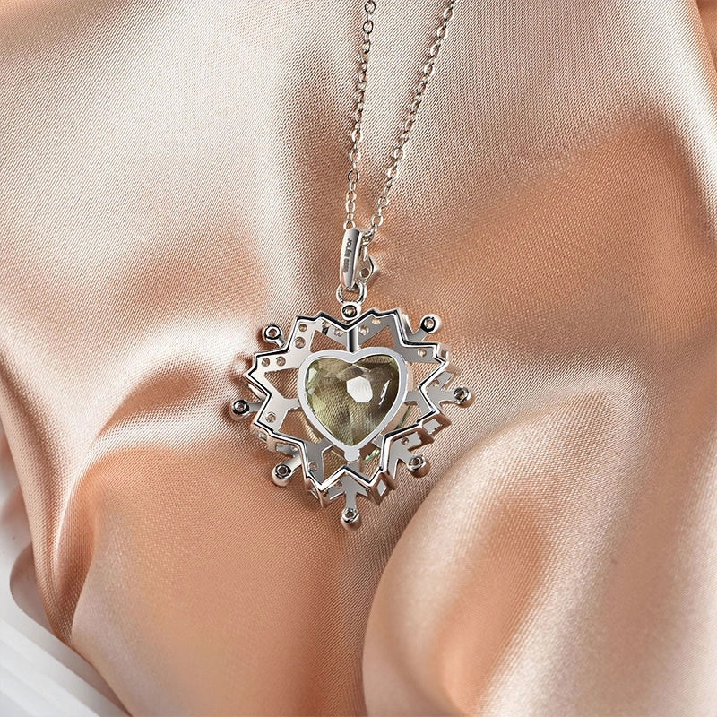 Ethereal Frost Natural Crystal Necklace — Boost Prosperity & New Opportunities