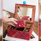 Cake‑Slice 3‑Tier Nested Jewelry Box