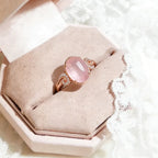 Gentle Love Energy Pink Crystal Ring