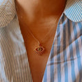 Vintage Evil Eye Necklace - Draws Constant Opportunities
