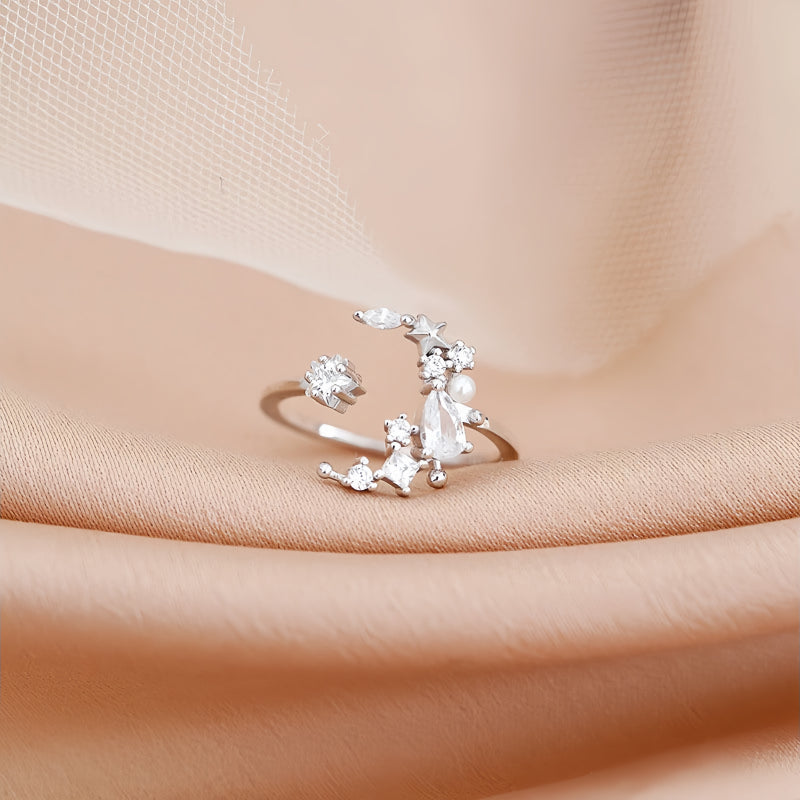 Bague en améthyste naturelle irrégulière – Calme l'esprit, approfondit l'intuition, attire la paix