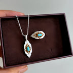 Collier Sakura en jade Hetian