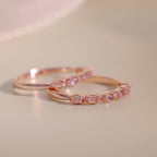 Bague Quartz Rose – Cœur Ouvert, Attire l'Amour, Épanouissement Printanier