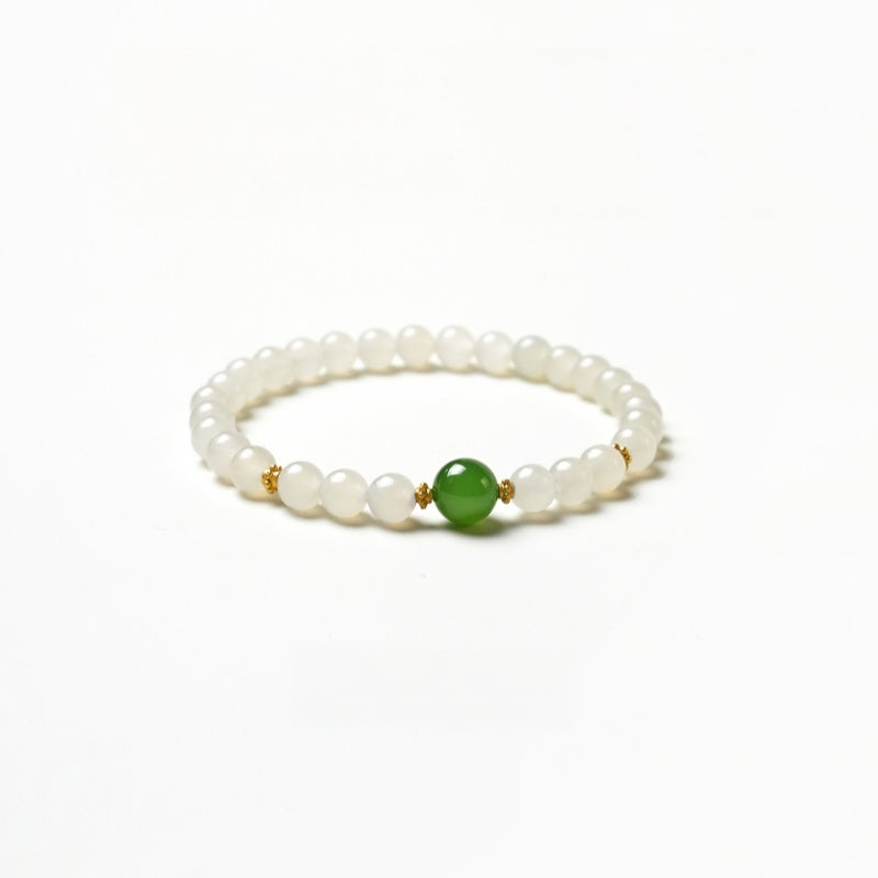 Natural Hetian Jade Bracelet - Warm Energy Natural Jade