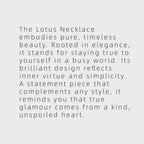 Collier Lotus Vert Vintage