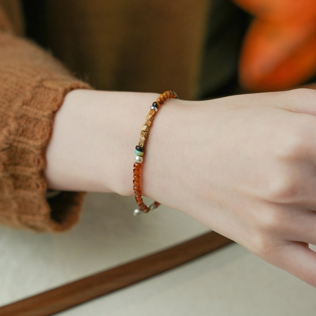 Collier en cristal naturel couronne vintage