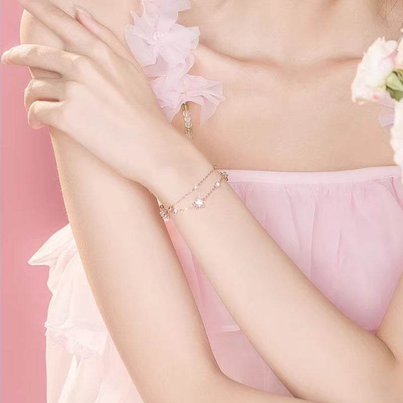 Bracelet Lune et Étoile Pacte d'Amour