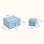 Cake‑Slice 3‑Tier Nested Jewelry Box