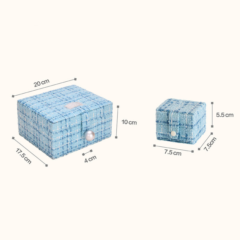 Cake‑Slice 3‑Tier Nested Jewelry Box