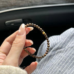 Kynam Agarwood and Nephrite Green Jade Layered Bracelet - Stay Grounded and Peaceful