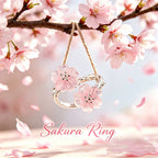 Cherry Blossom Rose Quartz Self-love Open Ring
