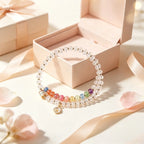 Rainbow Clear Quartz Bracelet – Purify Aura, Amplify Joy, Attract Abundance