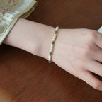 Hetian Jade Pearl Bracelet Necklace Set - Gentle luck, Inner peace, and Harmonious Relationships
