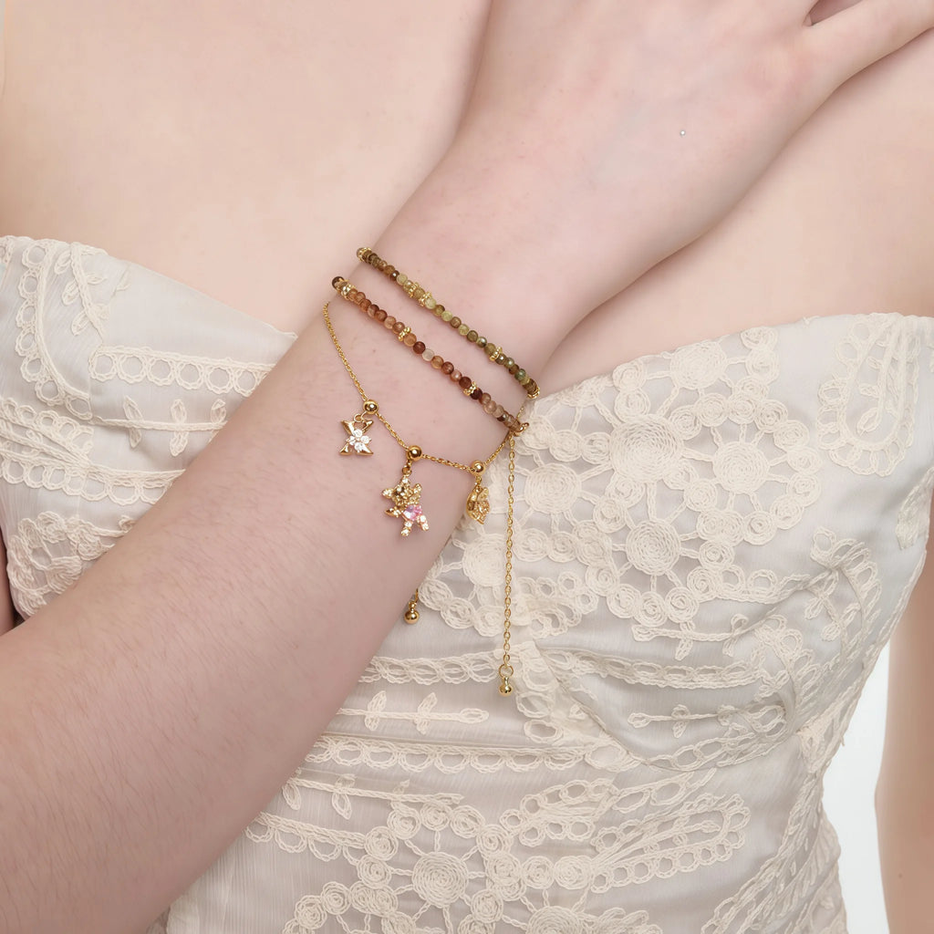 Mixed Agate & Mother‑of‑Pearl Bracelet - Protection & Vibrant Vitality