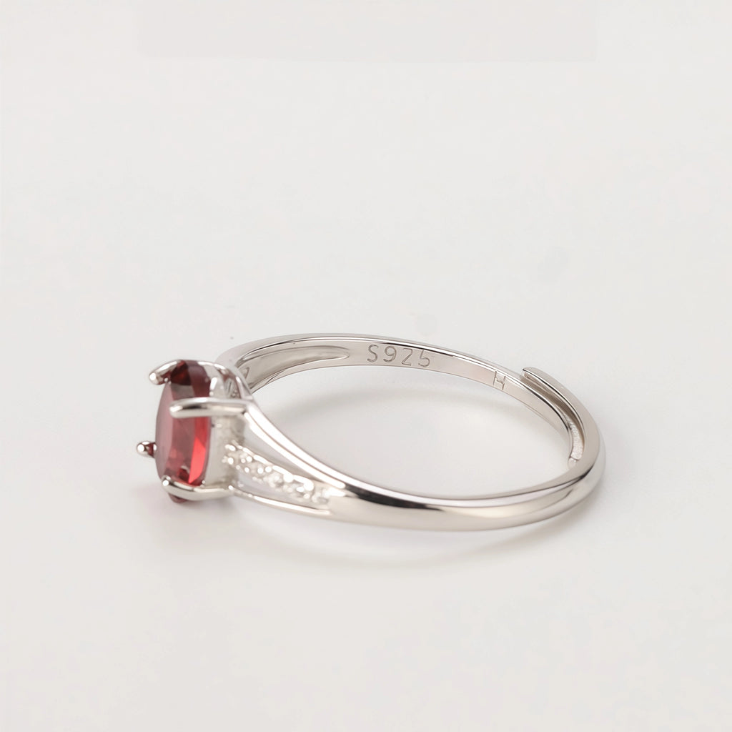 Natural Red Garnet Jewelry Set - Love & Protection