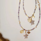 Améthyste Citrine Étoile Perle – Alignez Richesse & Intuition