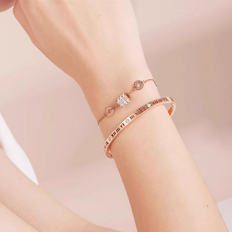 Roman Numerals Slim Waist Bracelet, Exclusive Ggentleness and Elegance for Yourself