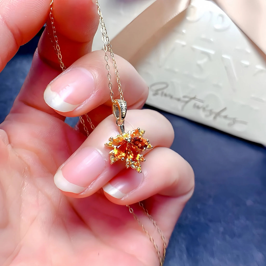 Collier Cœur Étincelant en Cristal Naturel