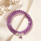 Bracelet « Muguet » en Améthyste naturelle – Sagesse ouverte, Attire les bienfaiteurs