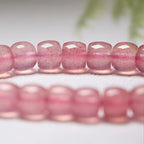 Bracelet en Quartz Fraise Naturel Rose Link