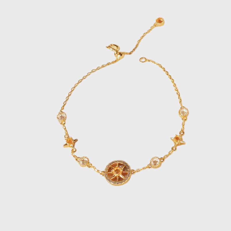 Starlight Compass Citrine Bracelet - Positive Energy & Direction