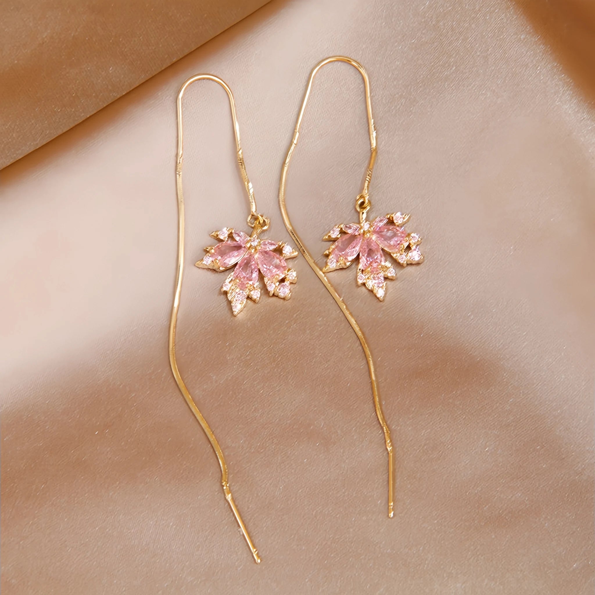 Rose Quartz Necklace Earrings Ring Jewelry Set - Embrace Self‑Love Energy