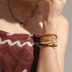 Collier en cristal naturel couronne vintage