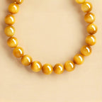 Bracelet brésilien authentique en œil de tigre doré naturel pour femme - Attire la richesse