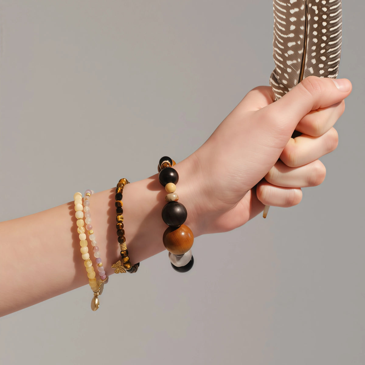 Collier en cristal naturel couronne vintage