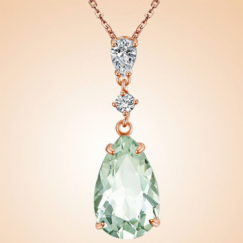 Collier Printanier Rosée de Cristal Naturel