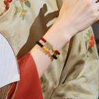 Collier en cristal naturel couronne vintage