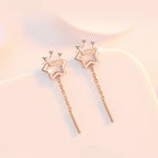 Star & Crown Necklace/Bracelet/Earrings Set - Confidence and Glamour