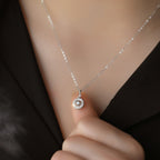 Lucky Compass Necklace | 60th Birthday Gift for Her in Silver & Gold