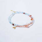 Aquamarine & Multi-Stones Necklace– Calm Mind, Open Heart, Attract Balance