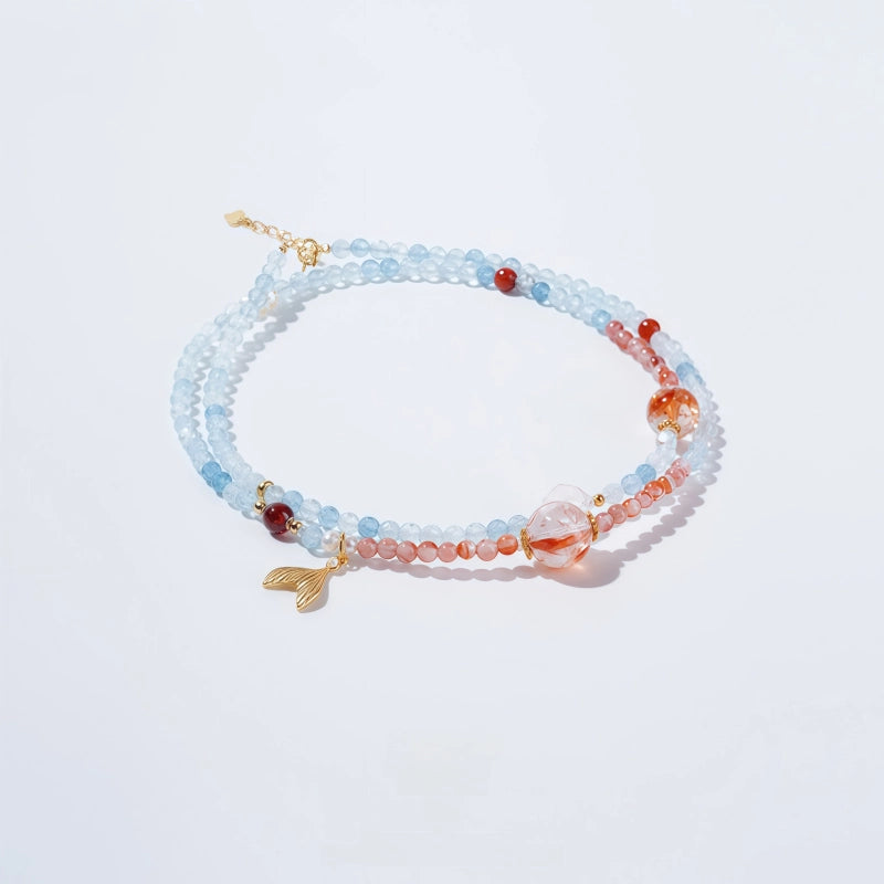 Aquamarine & Multi-Stones Necklace– Calm Mind, Open Heart, Attract Balance