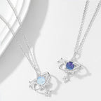 Day & Night Moon Star Necklace —echo each other / resonate with each other