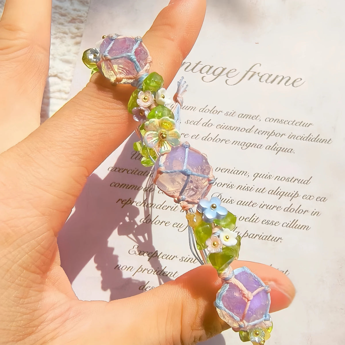 Amethyst Braided Bracelet - For Peaceful Energy