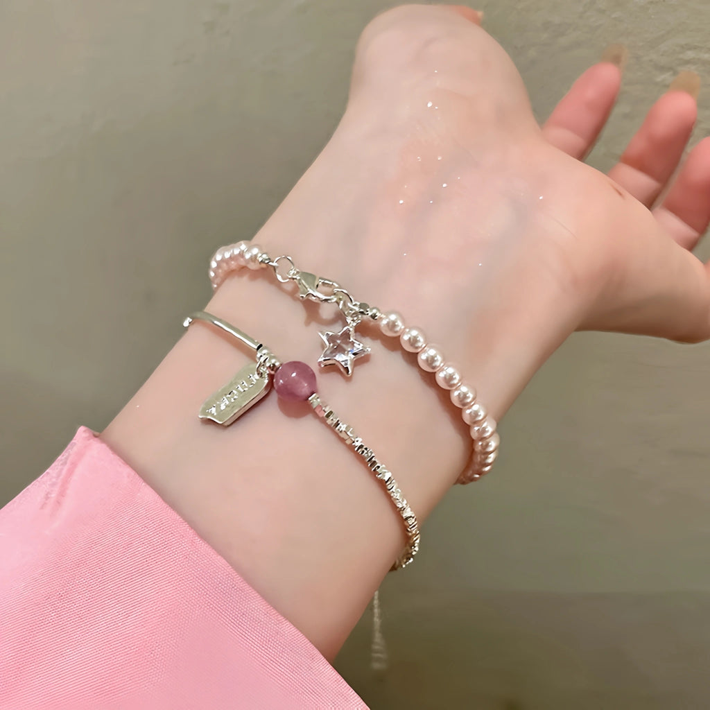 Collier en cristal naturel couronne vintage