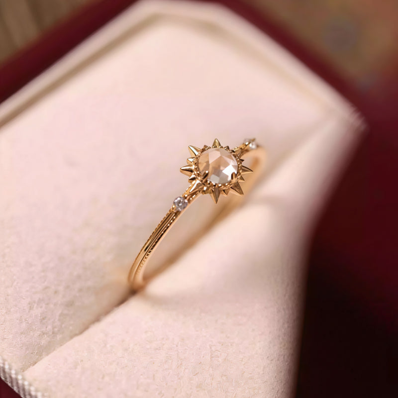 Natural Clear Crystal Ring – Clarity, Balance & Good Fortune