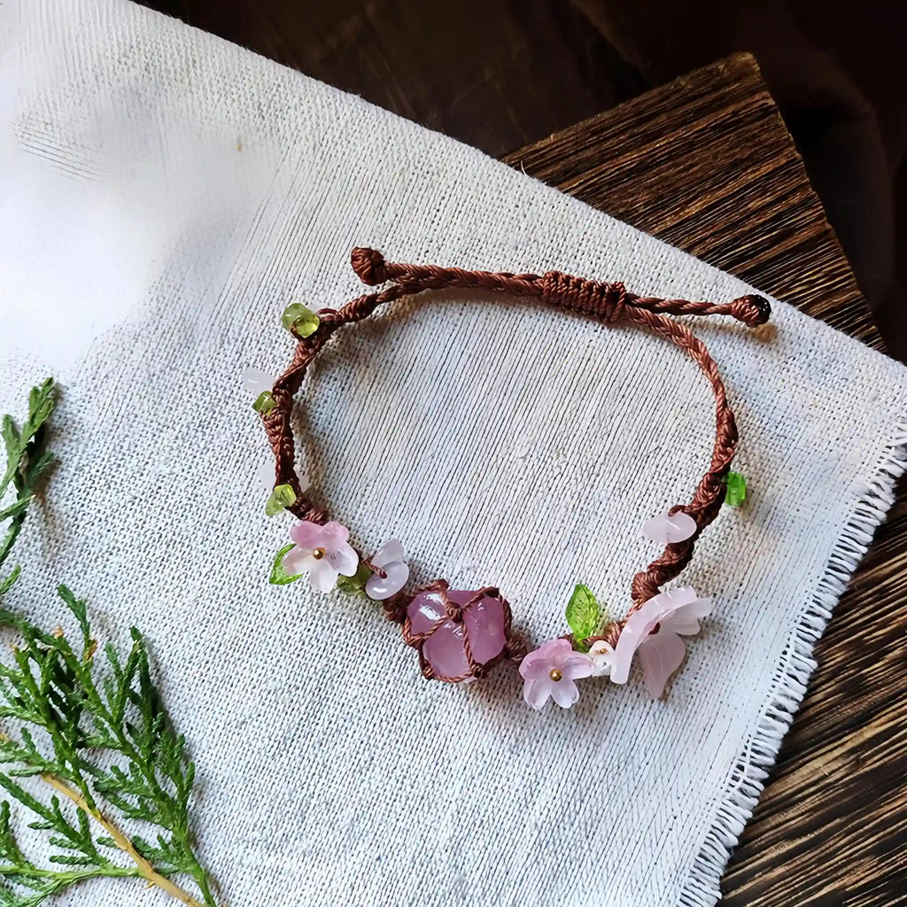 Amethyst Braided Bracelet - For Gentle Positive Vibes