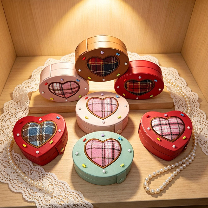 Cake‑Style Heart/Oval Jewelry Box