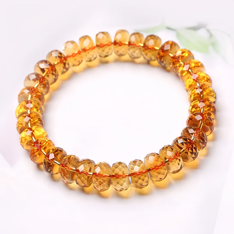 Bracelet en cristaux naturels du chakra du plexus solaire