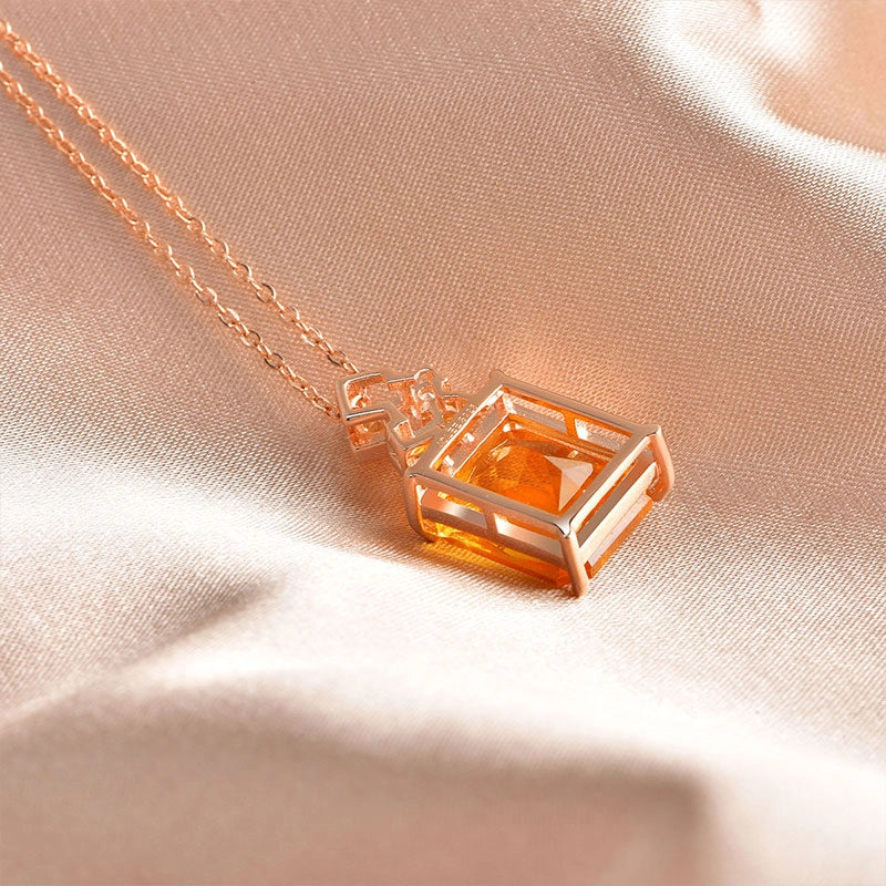 Collier en cristal naturel Abondance ensoleillée