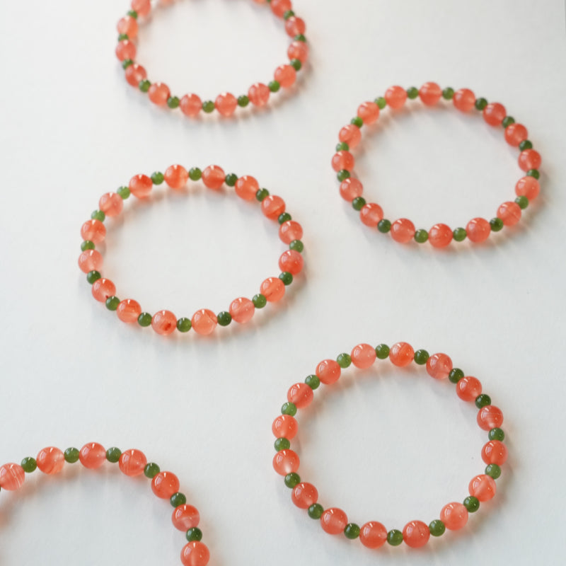 Bracelet en jade Hetian naturel Lotus Éclat Pur
