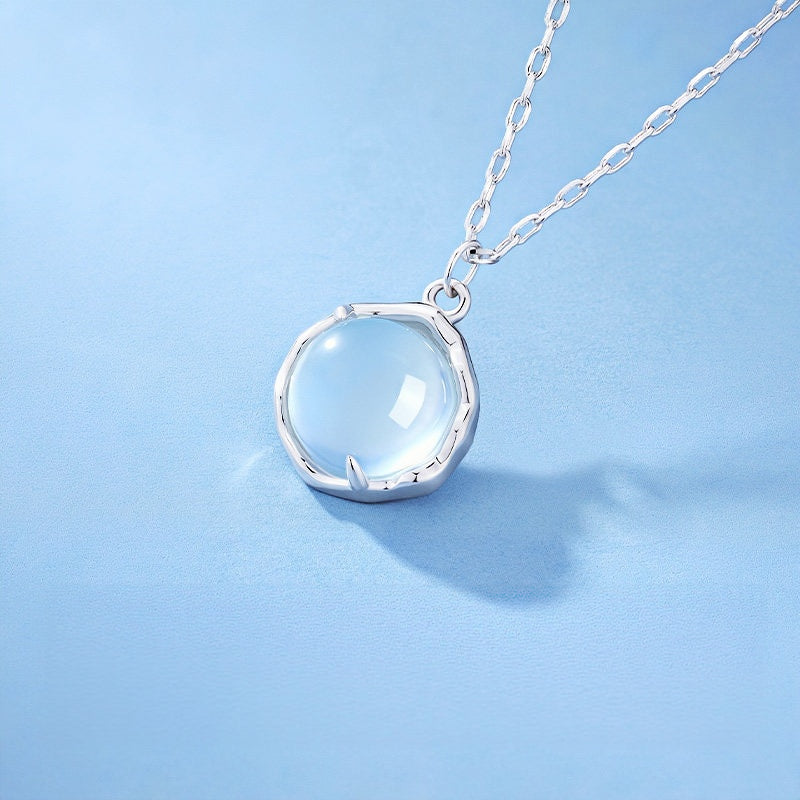 Natural Aquamarine Necklace - Harmony & Love