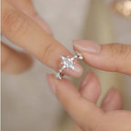 Bague Polaris Aqua Star – Bijou en cristal porte-bonheur