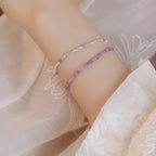 Collier en cristal naturel couronne vintage