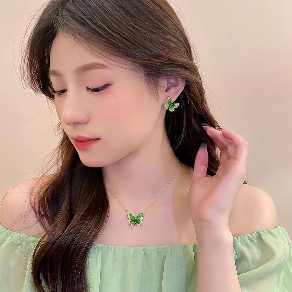 Collier Sakura en jade Hetian